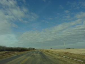 Saskatchewan, Canada.  Poplulation: road