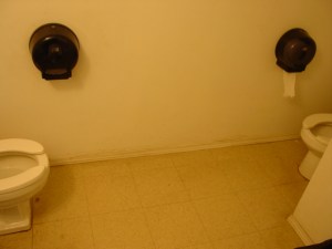 A real Bathroom in a gas station in Canada